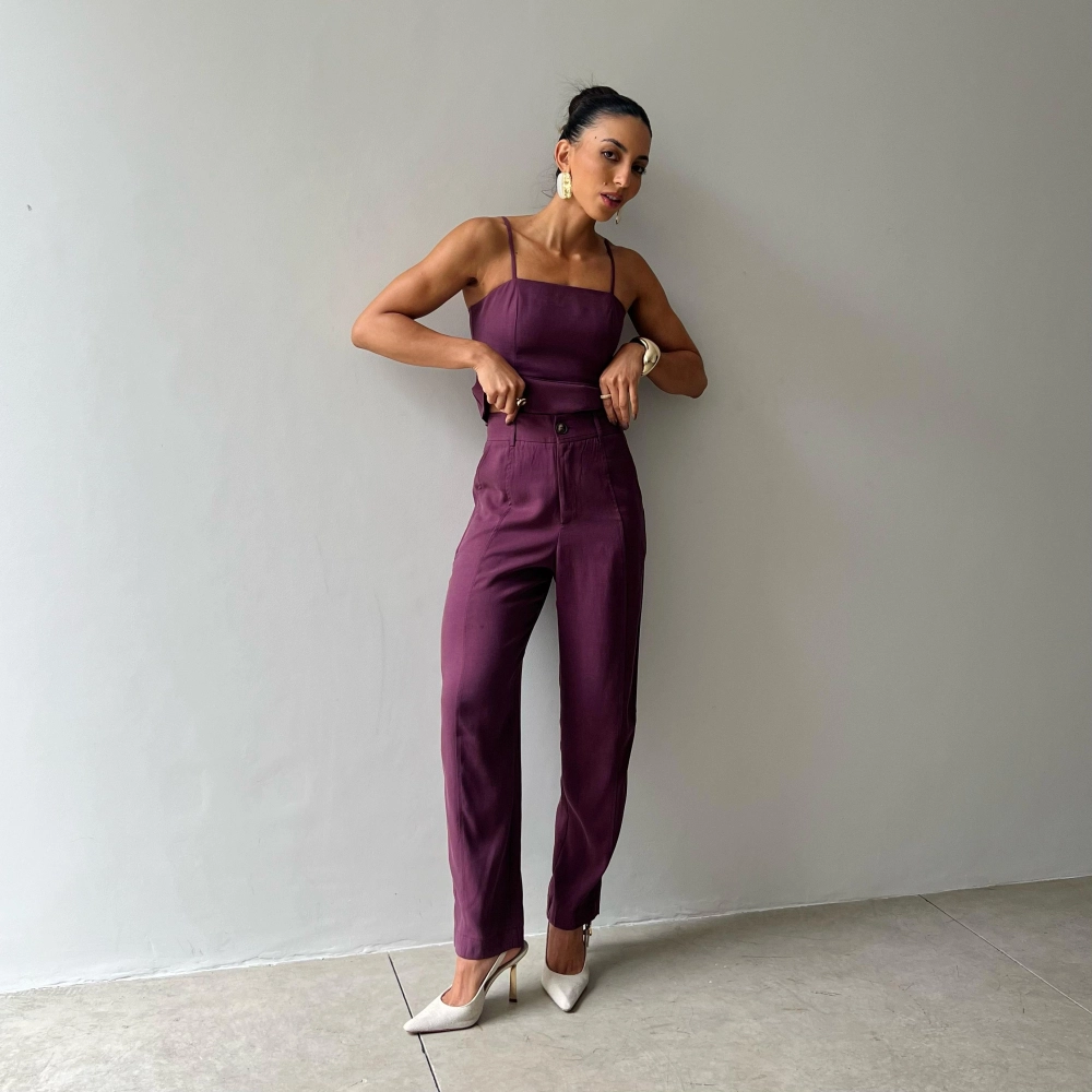 Calça Cenoura Hellena - Uva