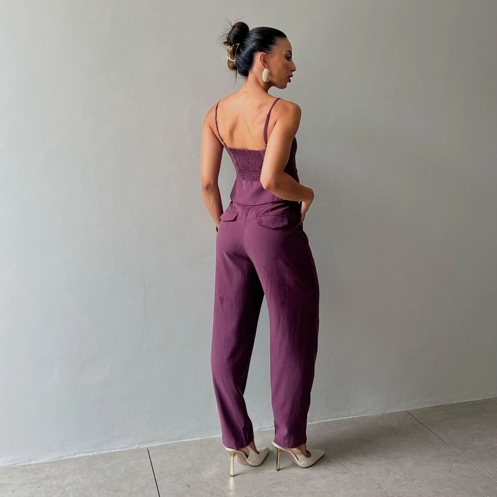 Calça Cenoura Hellena - Uva