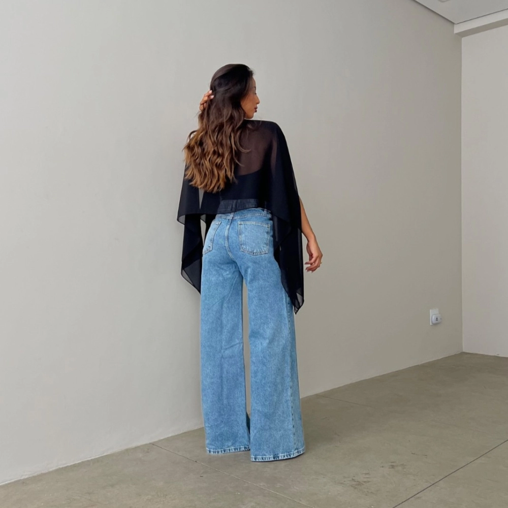 Calça Ivy - Jeans Estonado