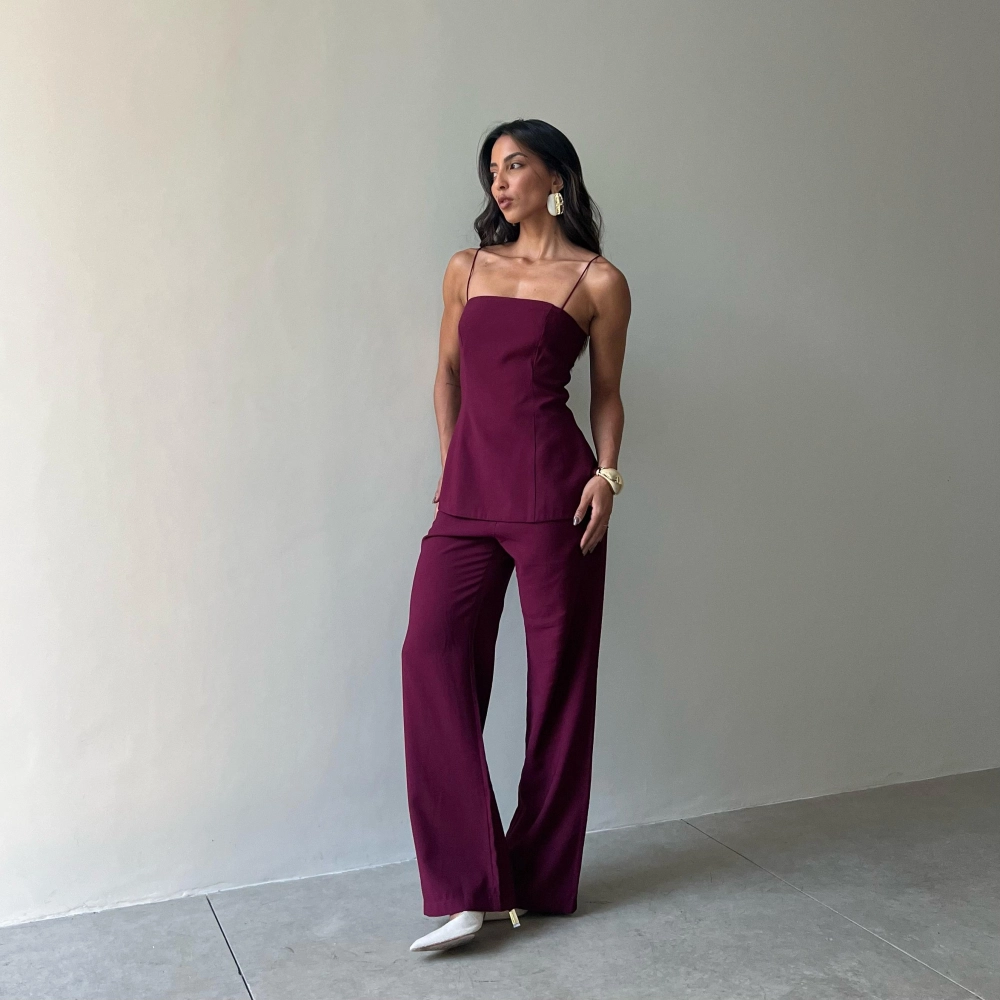 Calça Tayná - Vinho
