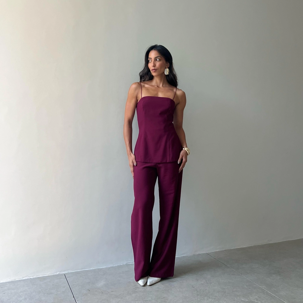 Calça Tayná - Vinho