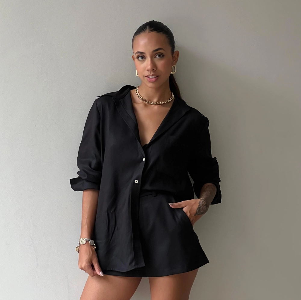 Camisa Hellena - Preto