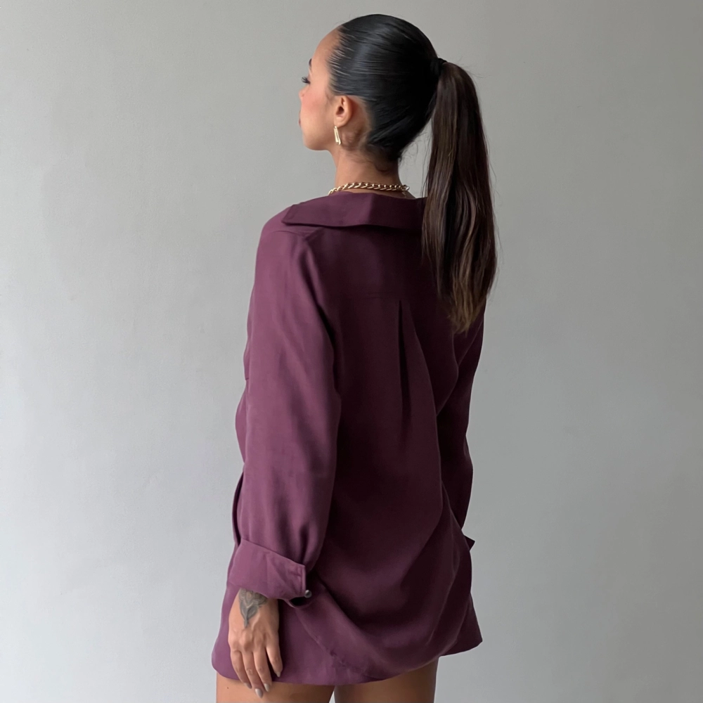 Camisa Hellena - Uva