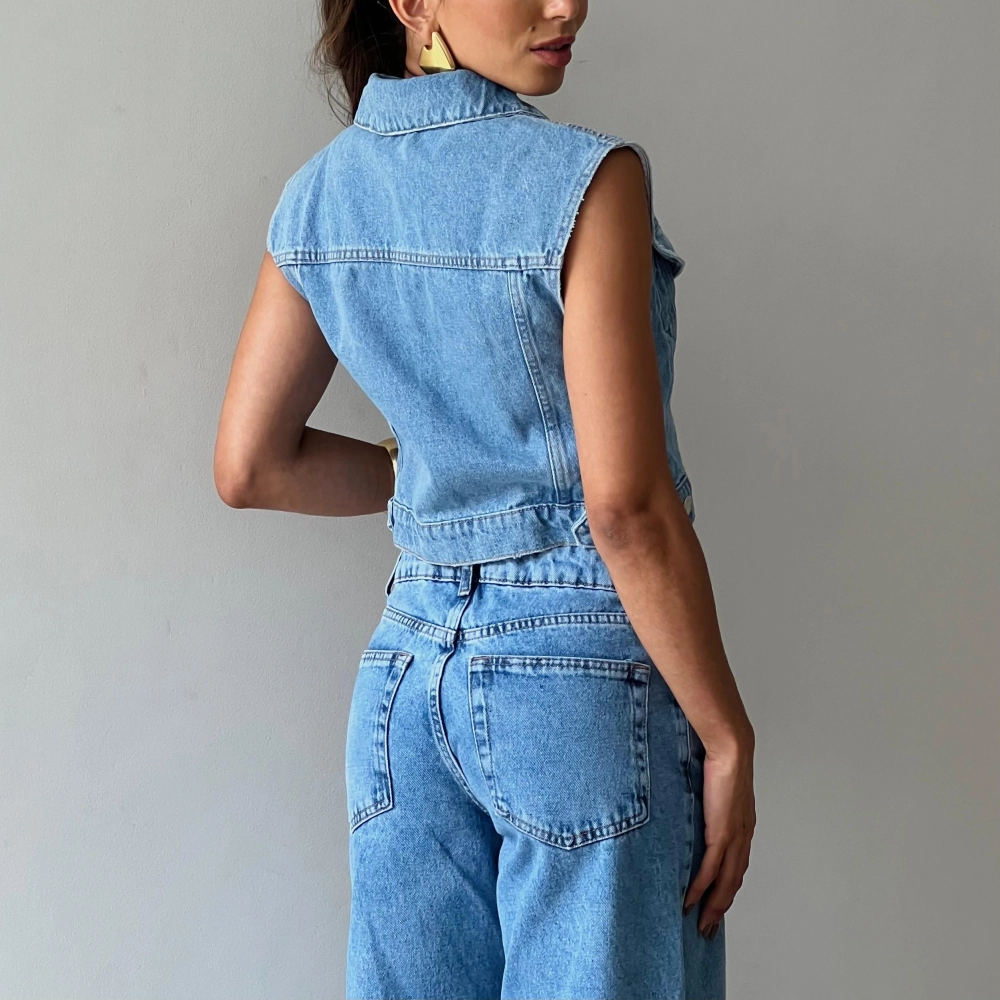 Colete Adriana - Jeans 
