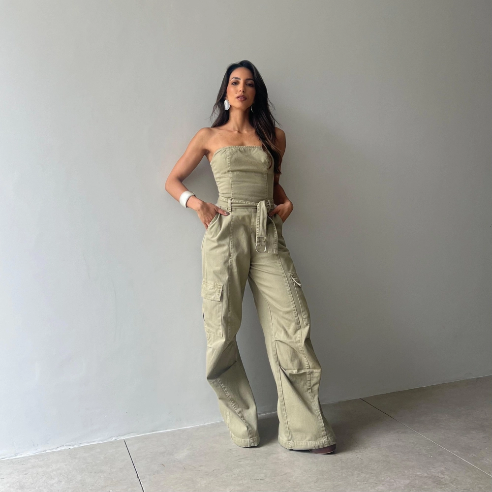 Macacão Antonella - Verde Oliva 