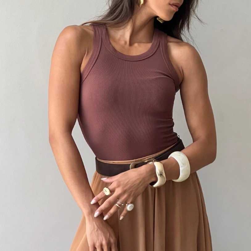 Regata Beatriz - Marrom
