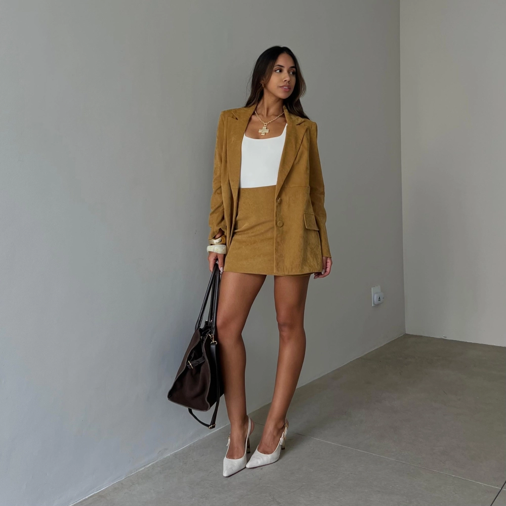 Shorts Saia Isadora - Caramelo