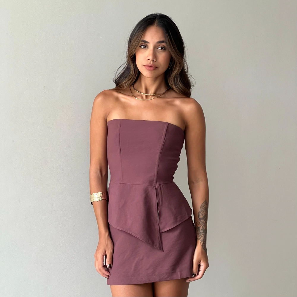 Shorts Saia Lia - Cacau
