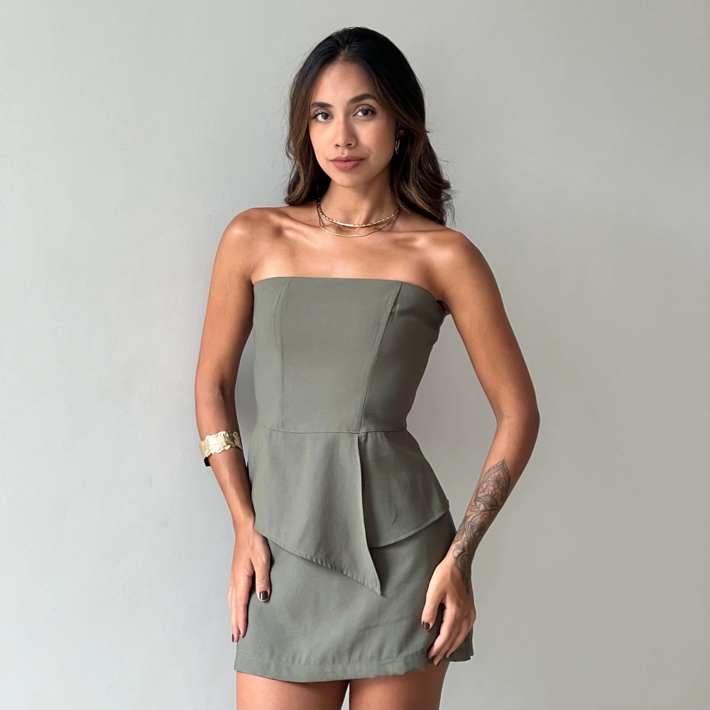 Shorts Saia Lia - Verde Musgo