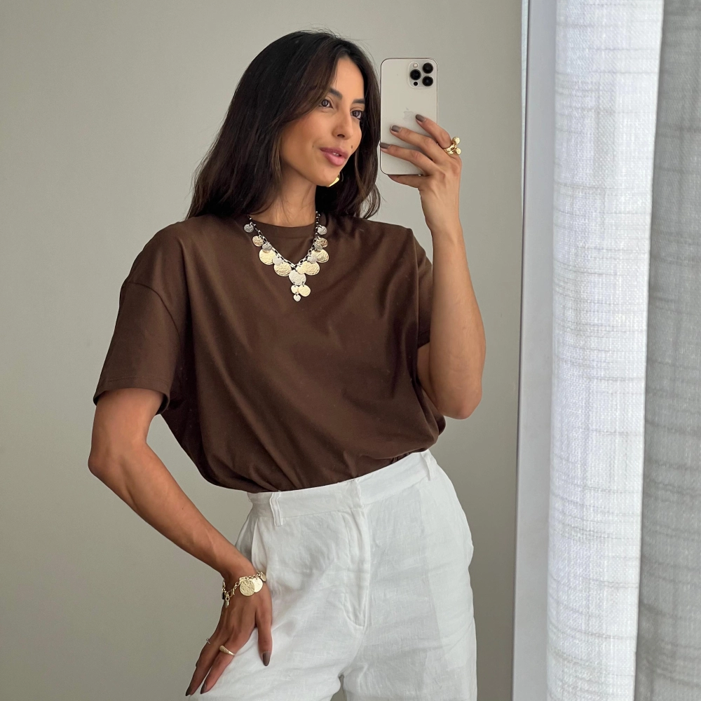 T-Shirt Lara - Marrom 
