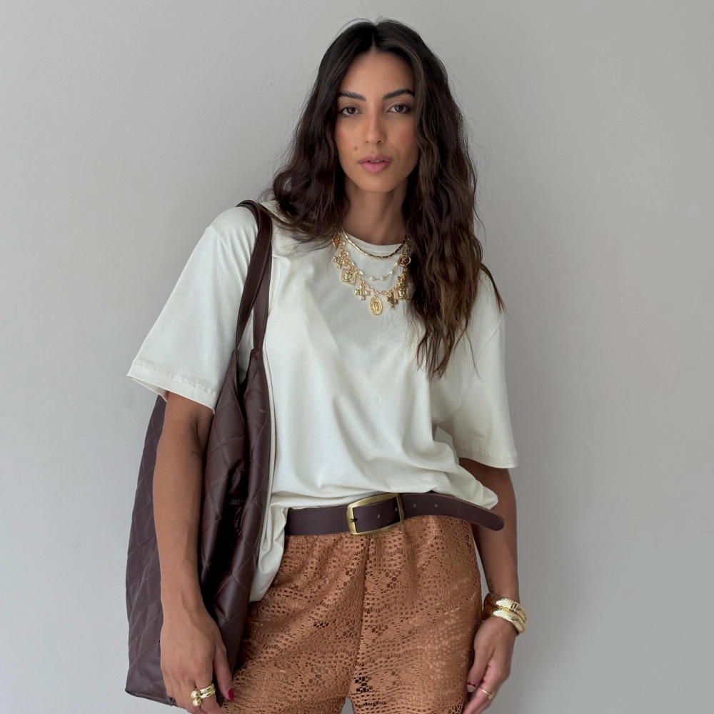 T-Shirt Susan - Areia