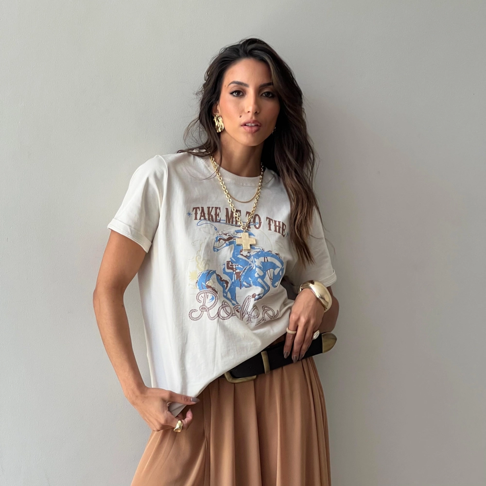T-Shirt Zoe - Areia