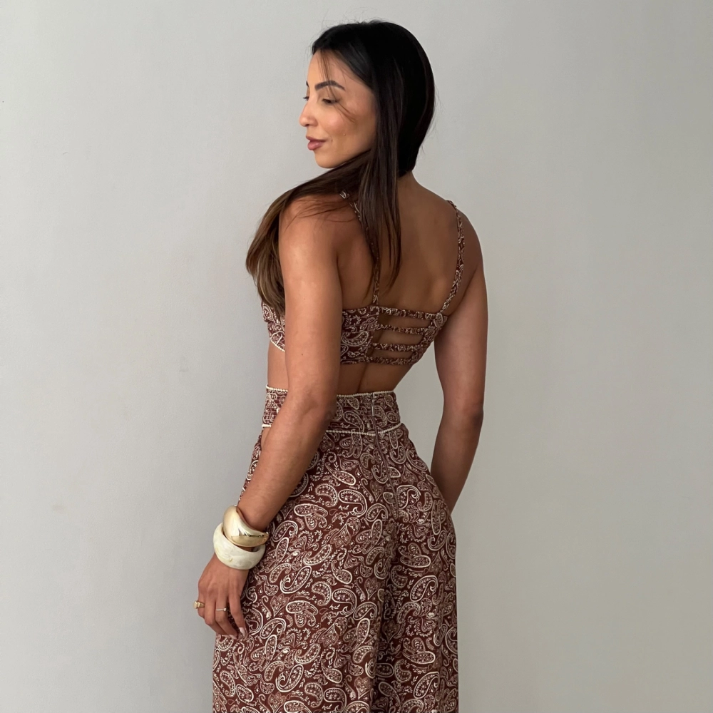 Top Fabi - Marrom