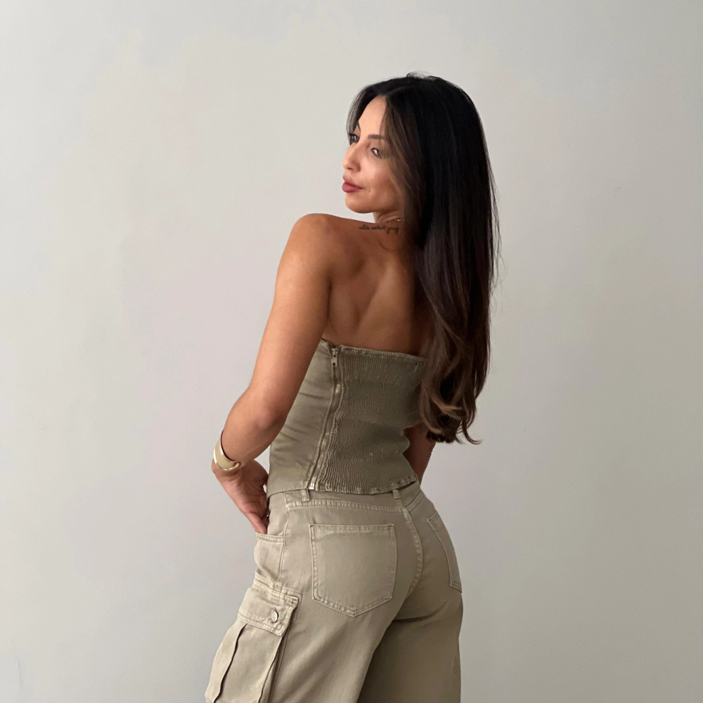 Top Haley - Verde Oliva