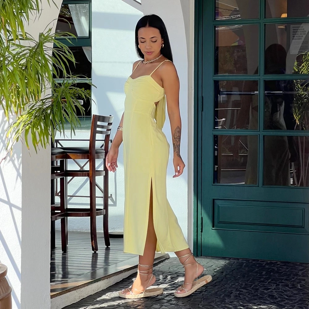 Vestido Cibele - Amarelo