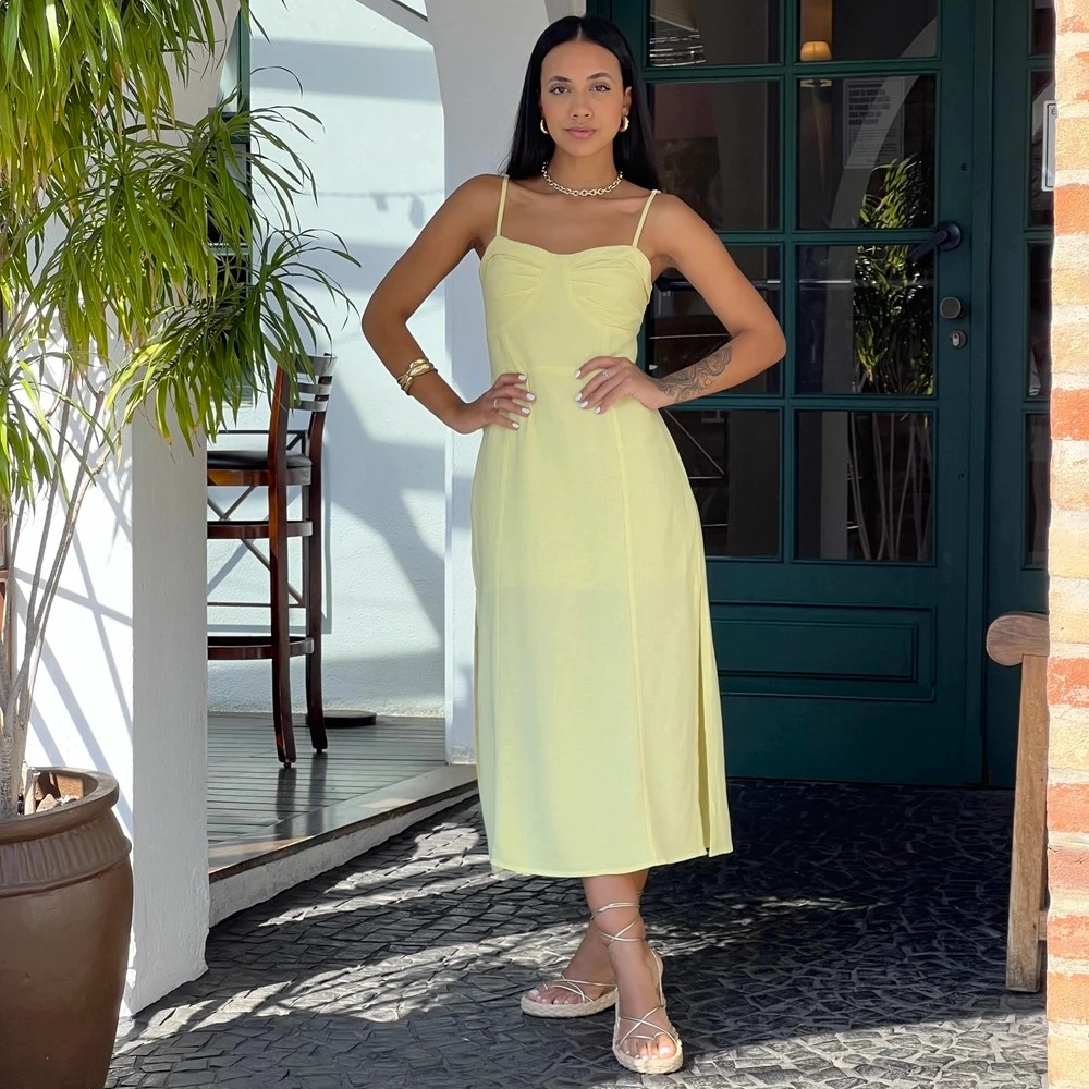 Vestido Cibele - Amarelo