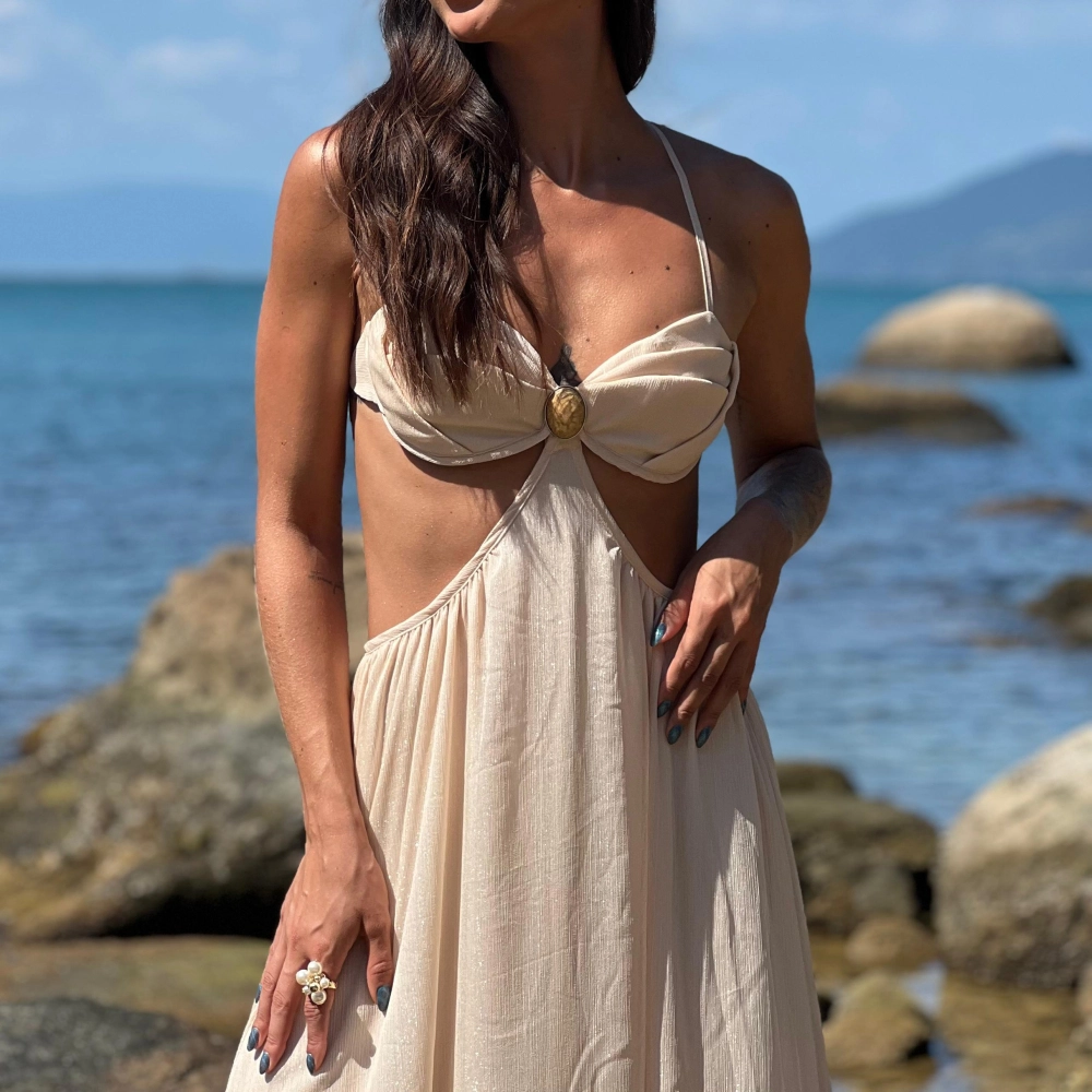 Vestido Duna - Areia