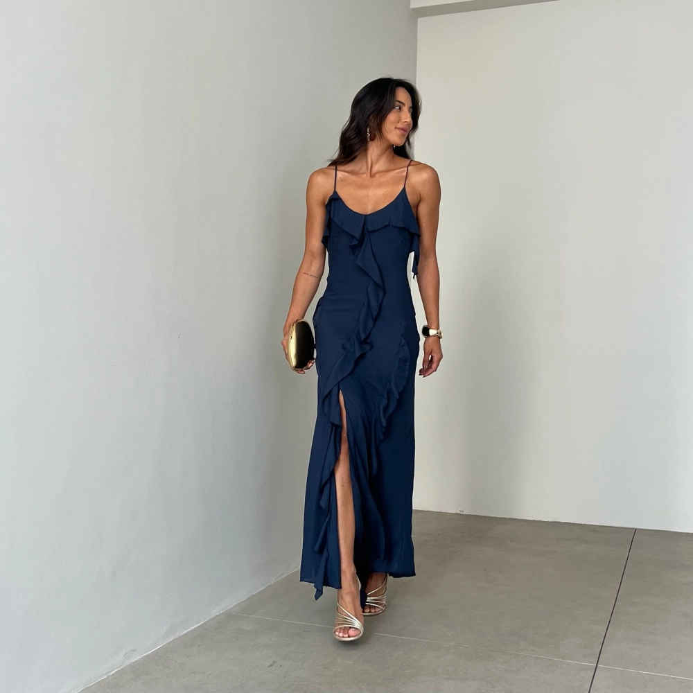 Vestido Gabi  - Azul Marinho