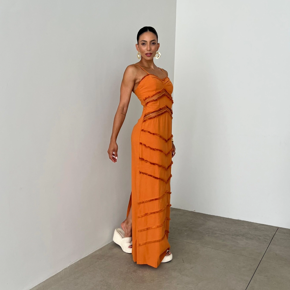 Vestido Lívia - Terracota