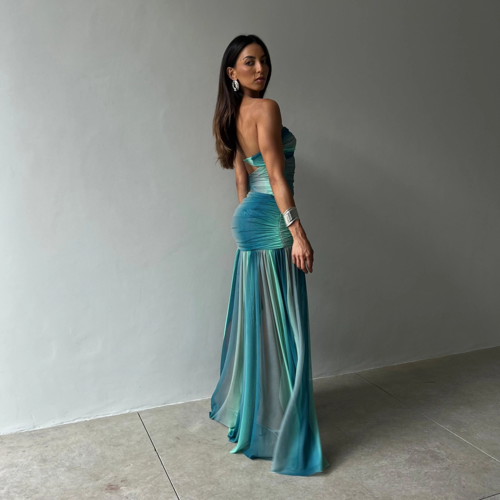 Vestido Maré - Azul 
