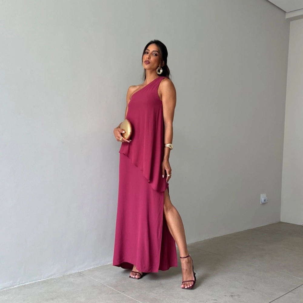 Vestido Mayra - Vinho