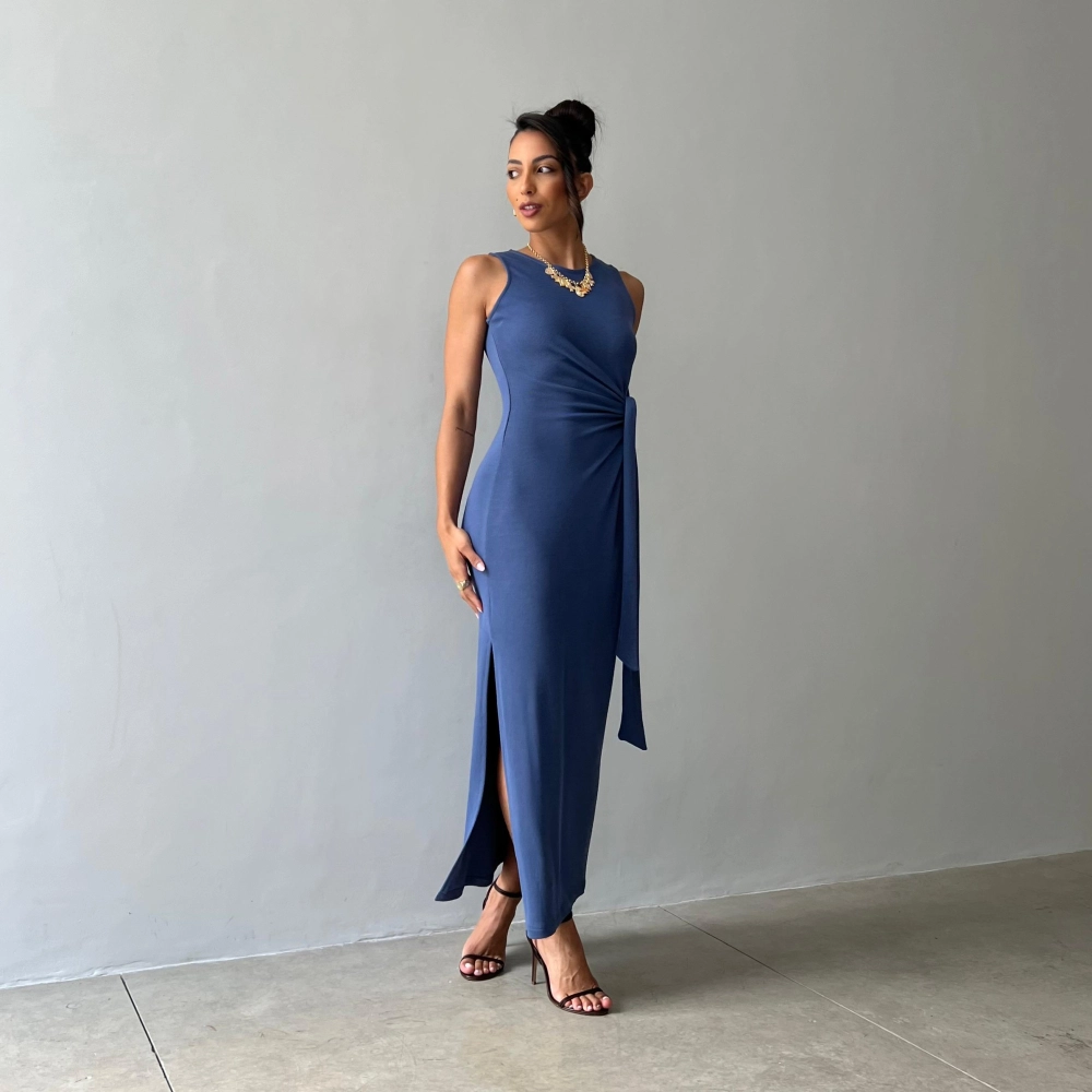 Vestido Nicolle - Azul