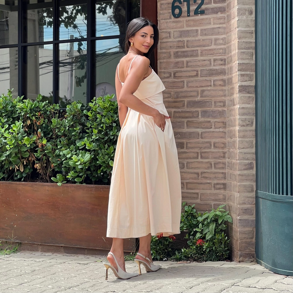 Vestido Priscila - Pêssego