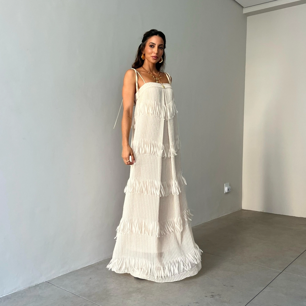 Vestido Thais - Creme