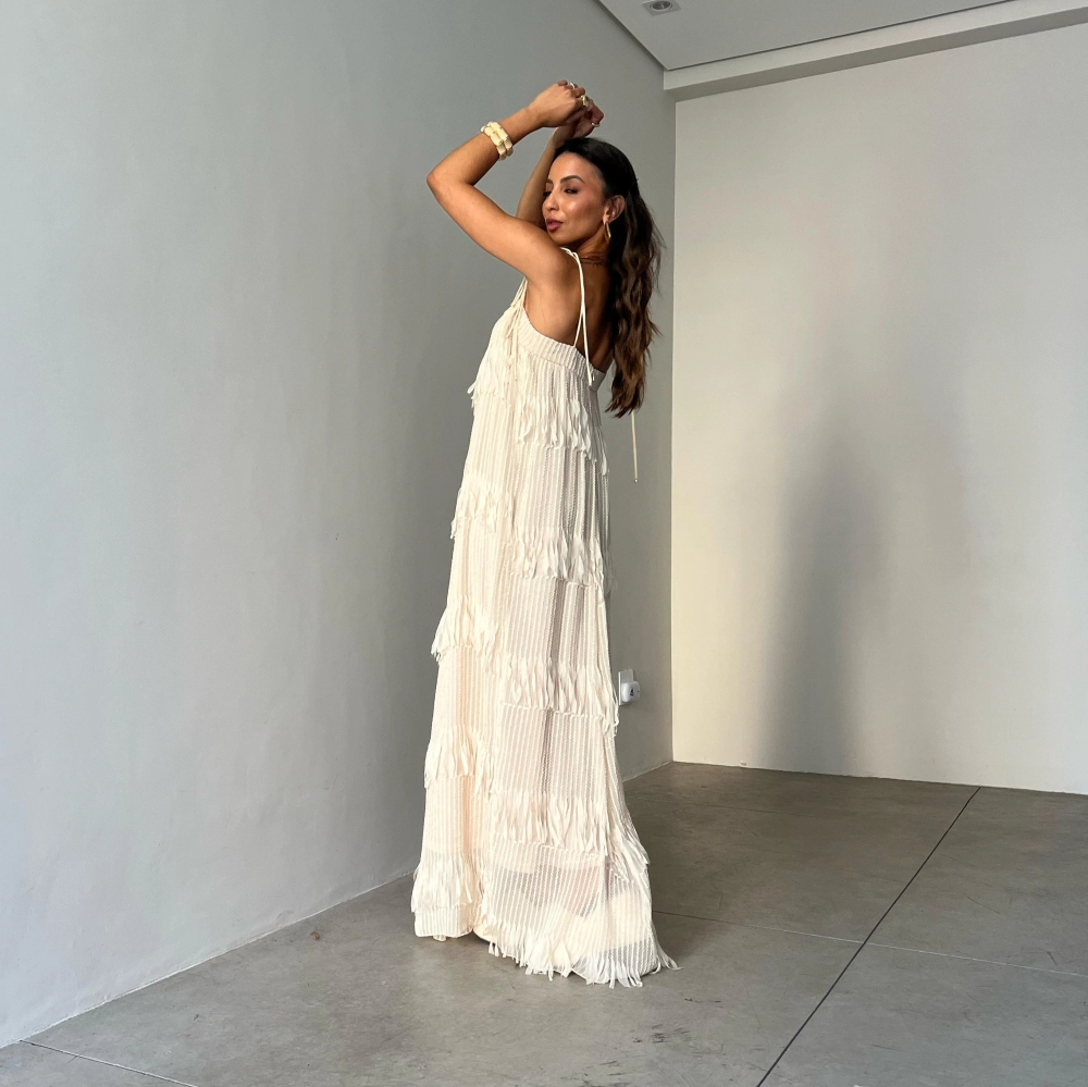 Vestido Thais - Creme